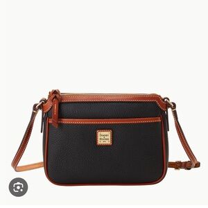 Black Dooney & Bourke pebble grain east west pocket crossbody